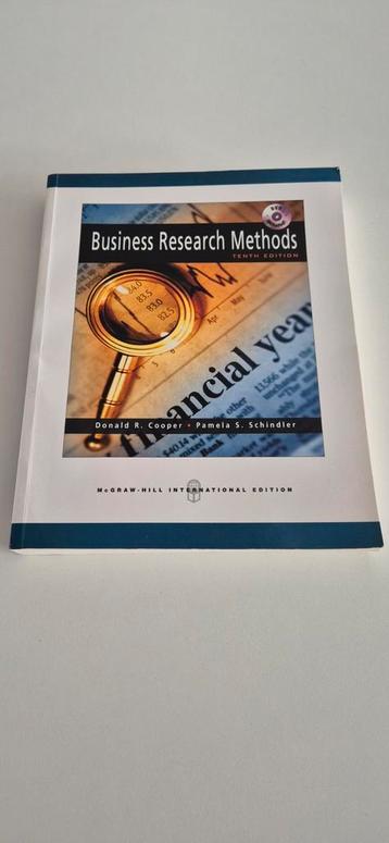 Business Research Methods - Cooper & Schindler beschikbaar voor biedingen