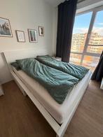 Ikea Malm bed frame with 1 storage box +Lönset bed base, Ophalen, Wit, Tweepersoons, Zo goed als nieuw