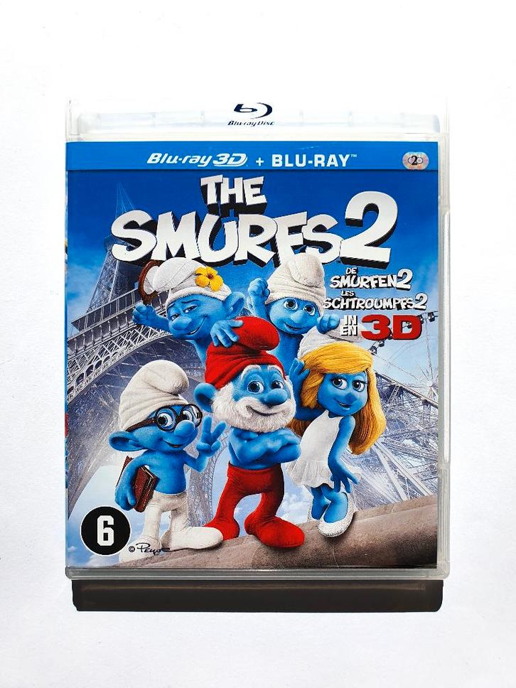 De Smurfen 2 3D + 2D (2 disc), Cd's en Dvd's, Blu-ray, Zo goed als nieuw, Tekenfilms en Animatie, 3D, Ophalen of Verzenden