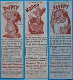 zoek oud boekenlegger bladwijzer RKO Disney Sneeuwwitje 1938, Verzamelen, Boekenleggers, Verzenden, Gebruikt, Reclame