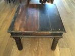 Bijzettafel teak vierkant, Gebruikt, Vierkant, 55 tot 75 cm, Hout