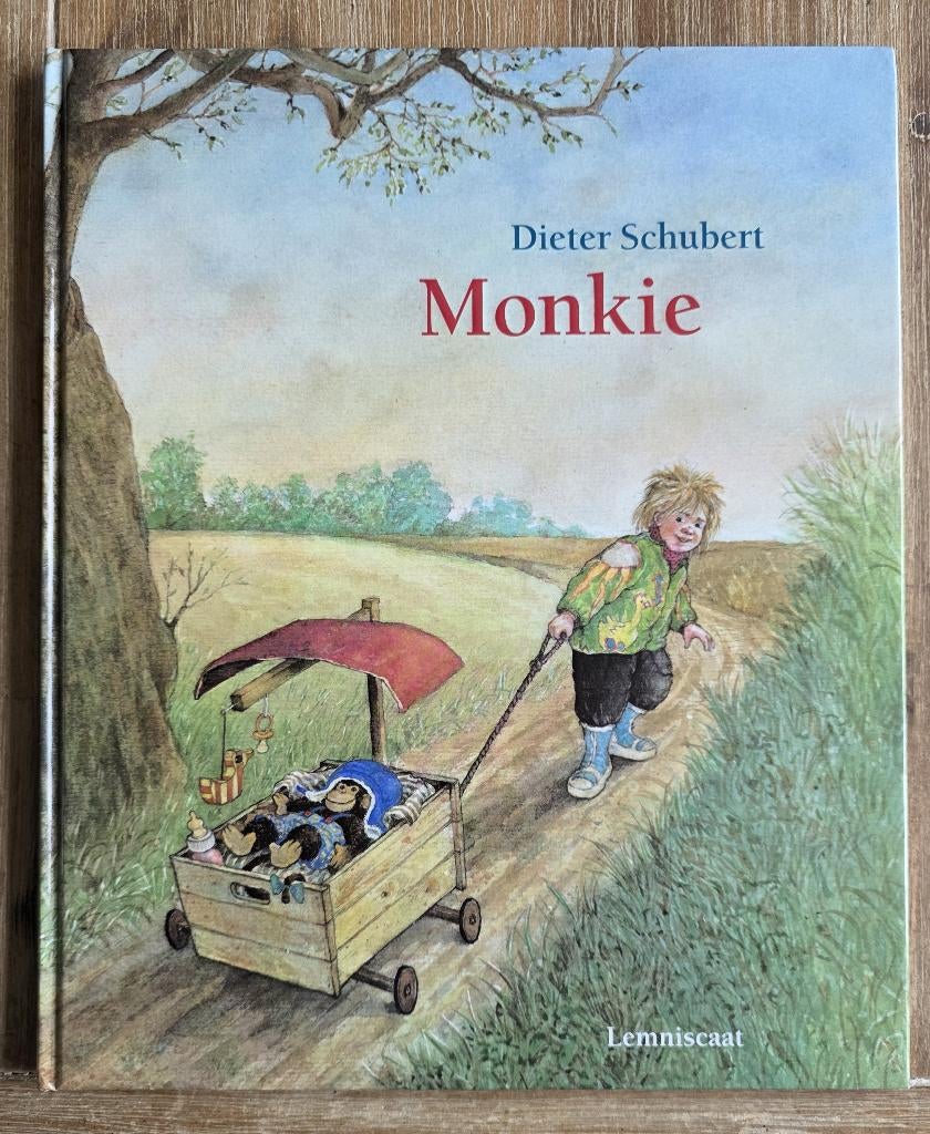 Monkie - Dieter Schubert, Boeken, Kinderboeken | Kleuters, Zo goed als nieuw, Fictie algemeen, 4 jaar, Jongen of Meisje, Voorleesboek