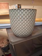 Lichtblauwe plantenpot - 20cm, Tuin en Terras, Bloempotten, Ophalen, Gebruikt, Rond, Tuin