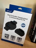 PS5 Dual Controller Oplaadstation & Console Stand, Oplader of Kabel, Nieuw, Ophalen of Verzenden, Draadloos