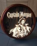 Captain Morgan LED/Hout Lichtreclame, Ophalen of Verzenden, Zo goed als nieuw, Lichtbak of (neon) lamp