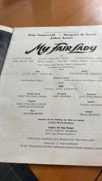 Origineel Theater programma my fair lady Wim Sonneveld, Gebruikt, Ducoso, Ophalen of Verzenden, Boek, Tijdschrift of Artikel