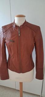 Leren jasje bruin maat M merk Transmission z.g a.n., Kleding | Dames, Maat 38/40 (M), Bruin, Transmission, Ophalen of Verzenden