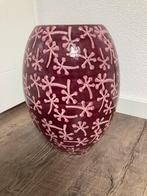 Paarse keramische vaas - 35 cm hoog, Huis en Inrichting, Ophalen, Overige kleuren, Aardewerk of Porselein, Zo goed als nieuw