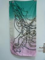 Purdey sjaal vierkant groen roze roomwit, 90x90, Kleding | Dames, Mutsen, Sjaals en Handschoenen, Ophalen of Verzenden, Sjaal