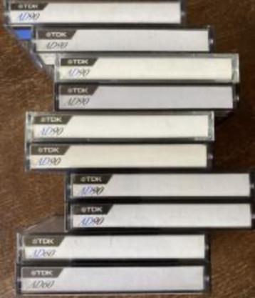 SET 597 10 X TDK AD 60/90 TYPE I CASSETTEBANDJES 1990-1991 beschikbaar voor biedingen