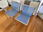 Zanotta Zilli designstoelen, Huis en Inrichting, Gebruikt, Twee, Blauw, Ophalen of Verzenden