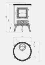 Gietijzeren Houtkachel | Nordflam Palestro (7 KW), Niet ingevuld, Niet ingevuld, Niet ingevuld
