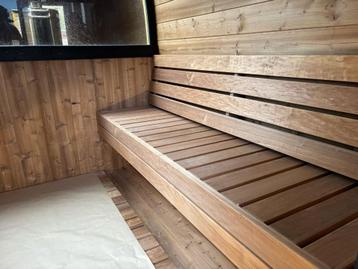 Thermowood Barrelsauna 290 cm I Panorama I Verlichting beschikbaar voor biedingen