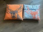 2 kussens, Ophalen of Verzenden, Zo goed als nieuw, Vierkant