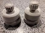 2 lichtschakelaars porselein antiek met draaiknop goede st, Antiek en Kunst, Ophalen of Verzenden