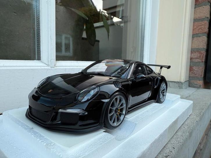 1:18 Porsche 911 991 GT3 RS Gloss Black Autoart 78164, Hobby en Vrije tijd, Modelauto's | 1:18, Nieuw, Auto, Autoart, Ophalen of Verzenden