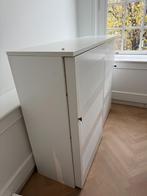 Witte metalen opbergkast / archiefkast met sleutels, Huis en Inrichting, Kasten | Roldeurkasten en Archiefkasten, Ophalen, Gebruikt