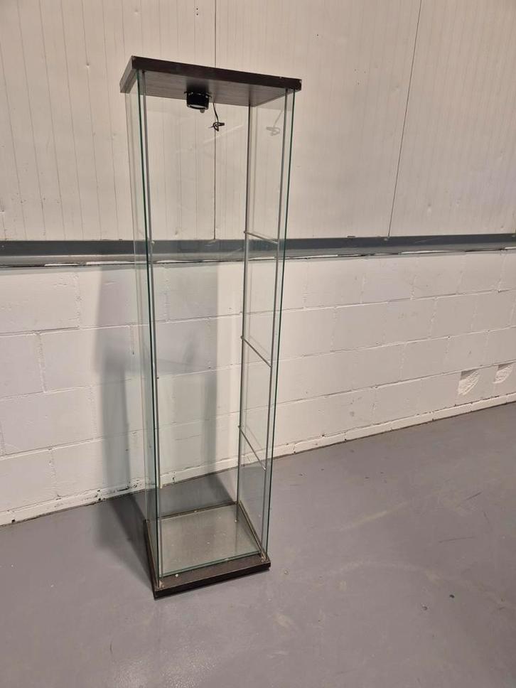 Ikea Vitrinekast - Gebruikt, Compleet, Huis en Inrichting, Kasten | Vitrinekasten, Gebruikt, 150 tot 200 cm, Minder dan 50 cm