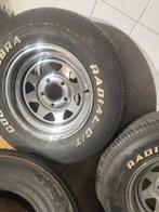 2 x Usa Chromen Mangels  5x120.65 + 1 nieuwe Band, Ophalen of Verzenden, Zo goed als nieuw