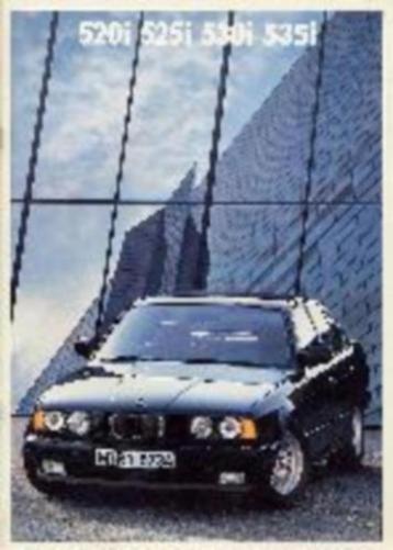 BMW 5-serie of touring (E34) brochure/auto folder '88 - '93 beschikbaar voor biedingen