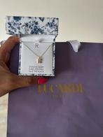 Nieuwe ketting letter R zilver en goud verguld Lucardi, Ophalen of Verzenden, Nieuw