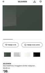 Selsviken Besta Deur Hoogglans Olijfgroen, Ophalen, Minder dan 50 cm, Gebruikt, Minder dan 25 cm