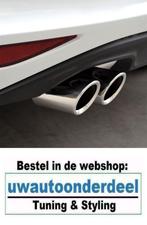 Chrome rvs uitlaat sierstuk eindstuk Geschikt Voor VW Golf 5