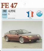 Fe47 autokaart alpine v6 ( 1985 ), Verzenden, Zo goed als nieuw, Auto's