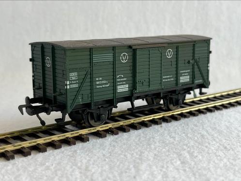 Fleischmann 5351 DB goederenwagon bij kraanwagon, Hobby en Vrije tijd, Modeltreinen | H0, Zo goed als nieuw, Wagon, Gelijkstroom