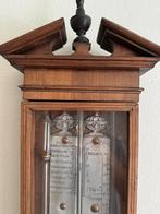 Antieke mahoniehouten bak barometer met intarsia, Ophalen