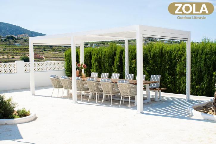 WINTER DEAL SUNS ROTA lamellen dak 360x600 GRATIS zonescherm, Tuin en Terras, Overkappingen, Nieuw, Veranda, Ophalen of Verzenden