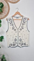 Vintage soft pailletten/parel gilet/vestje L, Kleding | Dames, Koret, Ophalen of Verzenden, Zo goed als nieuw, Maat 42/44 (L)