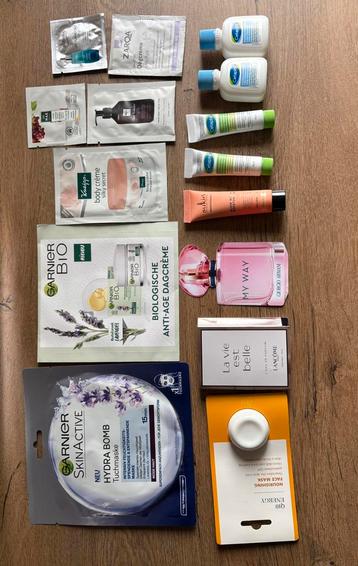 PROEFMONSTERS DIVERSE MERKEN GARNIER BIOTHERM ZARQA beschikbaar voor biedingen