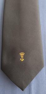 Koninklijke Marine stropdas zwart met logo onder, Nederland, Ophalen of Verzenden, Marine