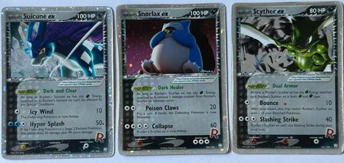Rockets snorlax scyther suicune trio, Postzegels en Munten, Postzegels | Europa | Frankrijk, Ophalen of Verzenden