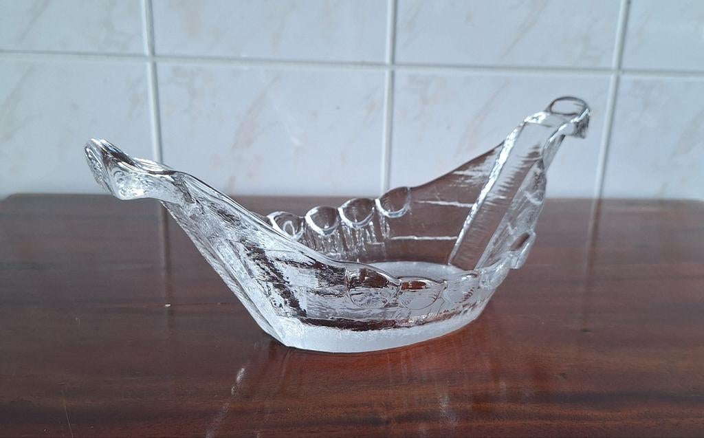 Lindshammar Glasbruk kristallen vikingschip.Christer Sjögren, Antiek en Kunst, Antiek | Goud en Zilver, Ophalen of Verzenden