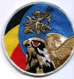 GEZOCHT patch 1st Squadron BAF Stingers F-16 swirl, Ophalen of Verzenden, Zo goed als nieuw, Patch, Badge of Embleem