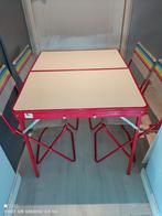 Retro kinder inklapbaar tafel met4stoeltjes, Caravans en Kamperen, Ophalen of Verzenden, Zo goed als nieuw, Campingstoel