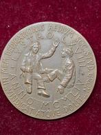 Penning 1954 Groningen Mutua Fides 68e Lustrum, Ophalen of Verzenden, Brons, Nederland