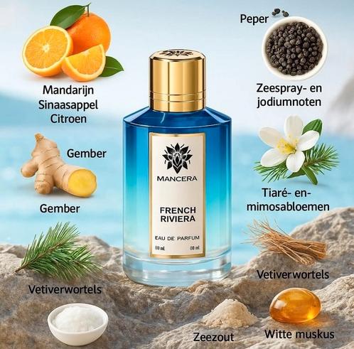 Mancera french riviera samples, Sieraden, Tassen en Uiterlijk, Uiterlijk | Parfum, Nieuw, Ophalen of Verzenden