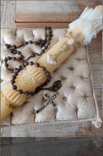 Oud oude kaars frans franse rozenkrans doosje antiek antieke, Antiek en Kunst, Ophalen of Verzenden