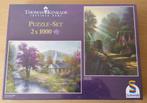 Puzzel Set Thomas Kinkade - 2 x 1000 st. - Schmidt - NIEUW, Ophalen of Verzenden, 500 t/m 1500 stukjes, Nieuw, Legpuzzel