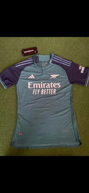 Arsenal 23/24 players version derde shirt, groen beschikbaar voor biedingen
