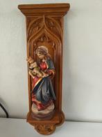 Houten Maria Beeld - Madonna met Kind, Ophalen of Verzenden