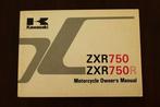 Kawasaki ZXR750 R 1990 motorcycle owner's manual ZX750-J1 K1, Motoren, Handleidingen en Instructieboekjes, Verzenden, Kawasaki