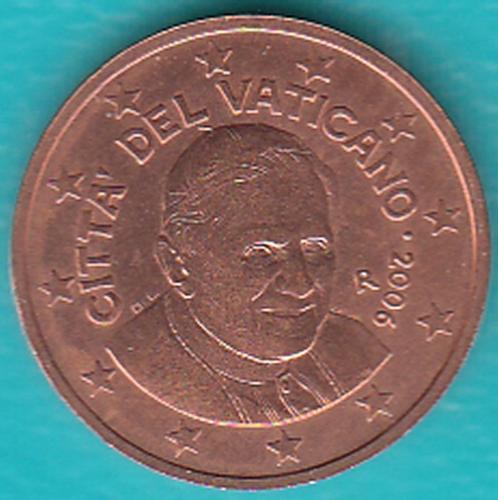 Vaticaan 2 eurocent Benedictus XVI uit 2006 BU kwaliteit, Postzegels en Munten, Munten | Europa | Euromunten, Losse munt, 2 cent