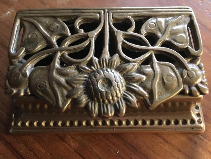 Jugenstyl postzegeldoosje, Antiek en Kunst, Curiosa en Brocante, Ophalen of Verzenden