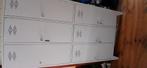6 deurs lockerkast lichtgrijs 180x90x50 cm met sleutels, Huis en Inrichting, Ophalen, Zo goed als nieuw