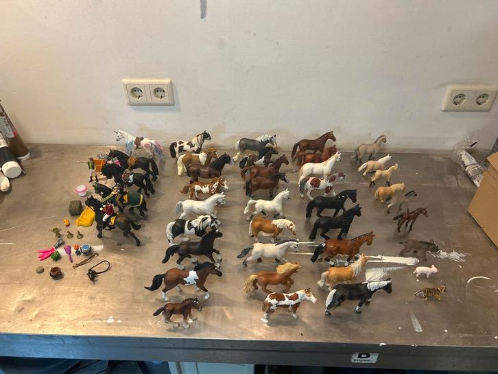 Grote Schleich Paarden Collectie + Accessoires, Kinderen en Baby's, Speelgoed | Overig, Gebruikt, Jongen of Meisje, Ophalen of Verzenden