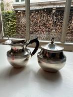 Zilvere melk en suiker pot, Antiek en Kunst, Ophalen of Verzenden, Zilver